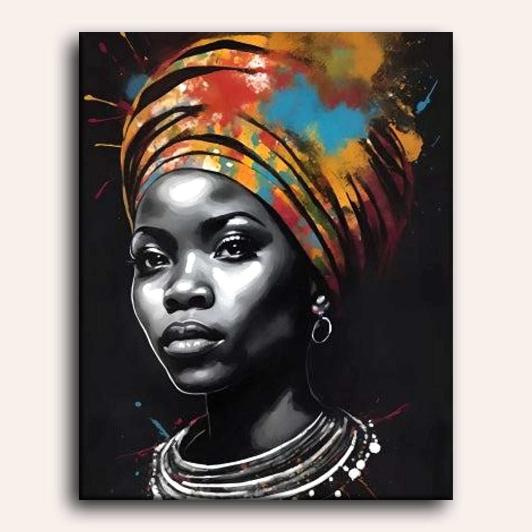 African Woman | Paint by Numbers