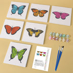 6 Mini Paintings | Butterfly Set