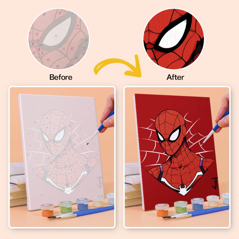 6 Mini Paintings - Superhero Set