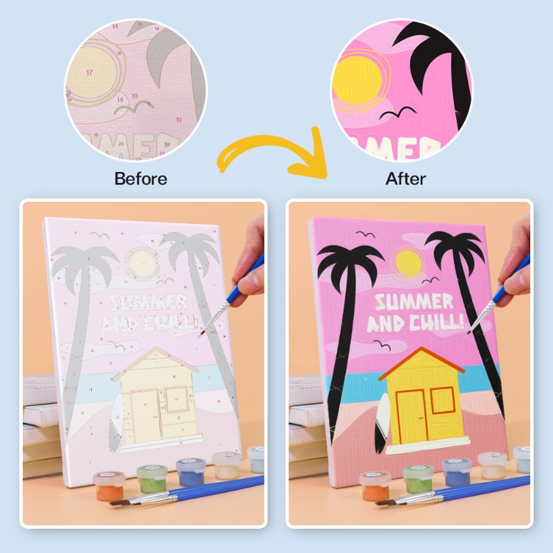 6 Mini Paintings - Summer Set