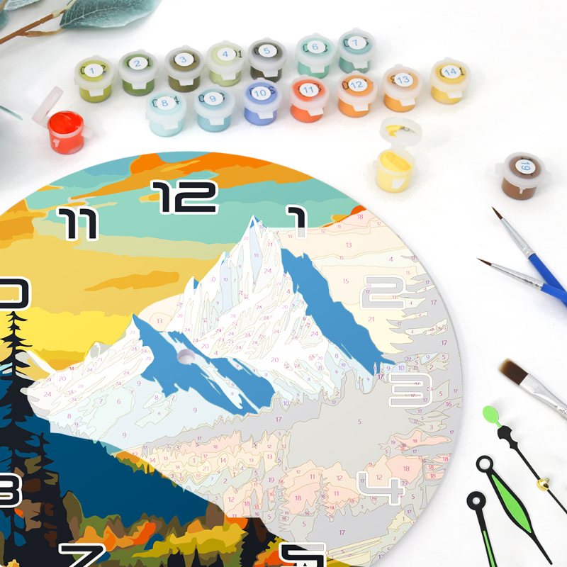 Painting by Numbers Clock – Gorgeous Landscape