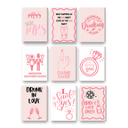 9 Mini Paintings – Bachelorette Set