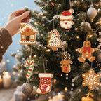 8 Christmas hangers - Christmas cookies set