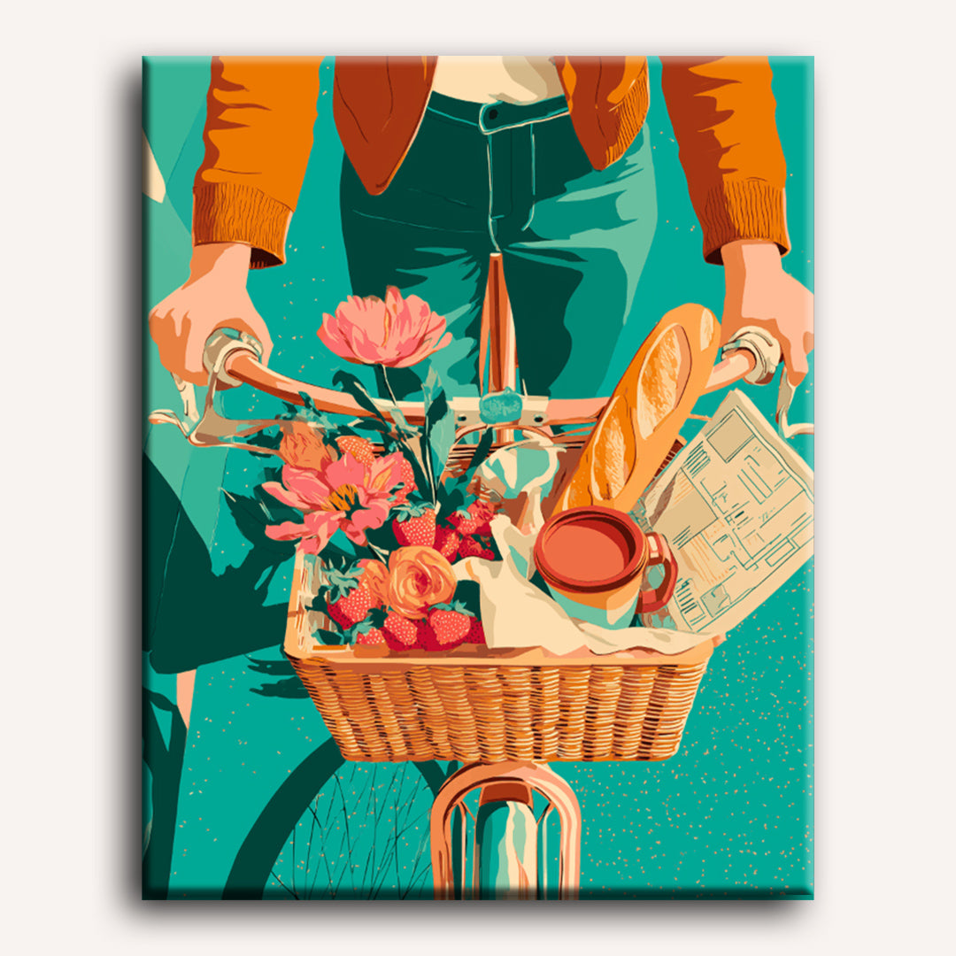 A morning basket | Paint by Number