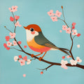 Mini Paint by Number with Frame - Bird on a Branch