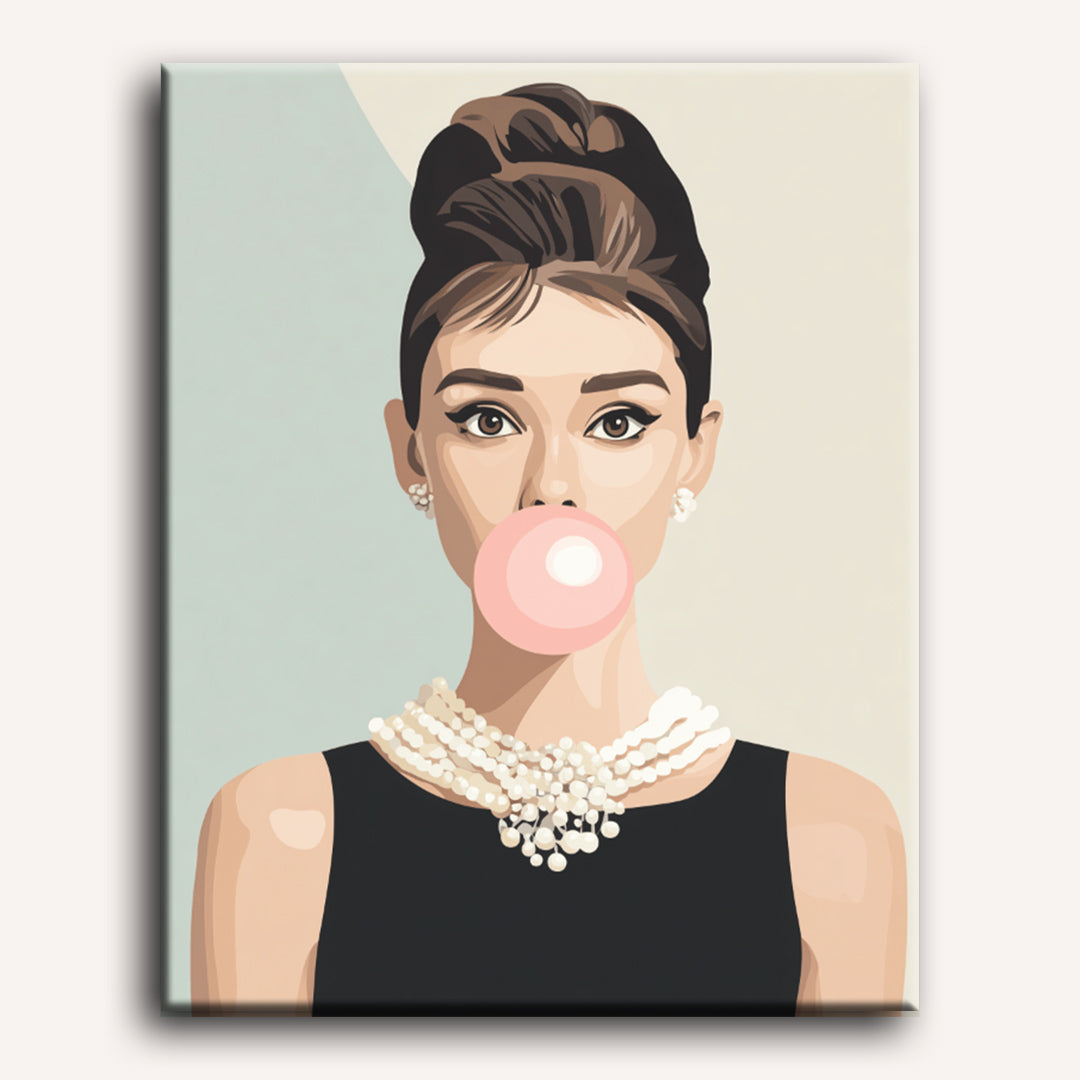 Bubblegum Elegance | Paint by Number
