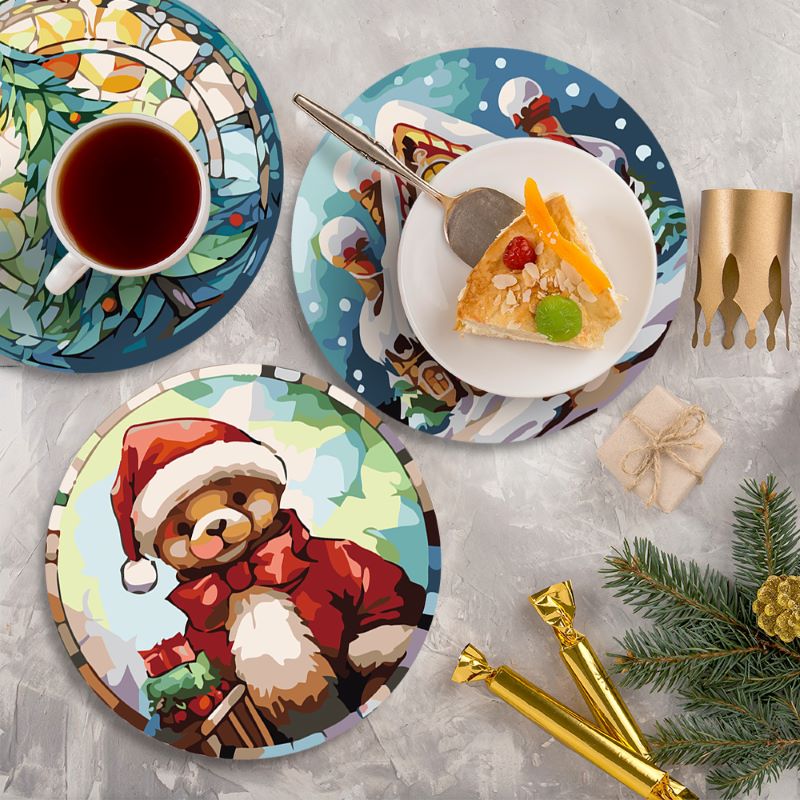 Paint by Numbers - Christmas Placemats 2 | 6 Pieces