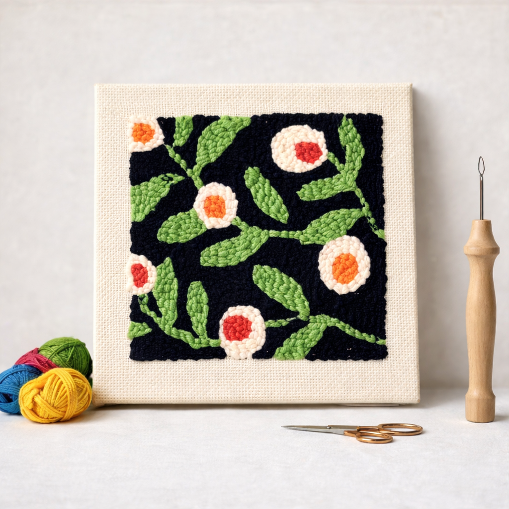 Punch Needle – Evening Blossom
