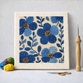 Punch Needle – Classic Blue Blossom