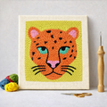 Punch Needle – Green-Eyed Leopard