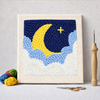 Punch Needle – Moon Between the Clouds