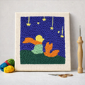 Punch Needle – Boy and Fox Under the Stars