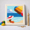 Punch Needle – Seaside and Colorful Surfboard