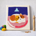 Punch Needle – Kitten Napping in a Basket