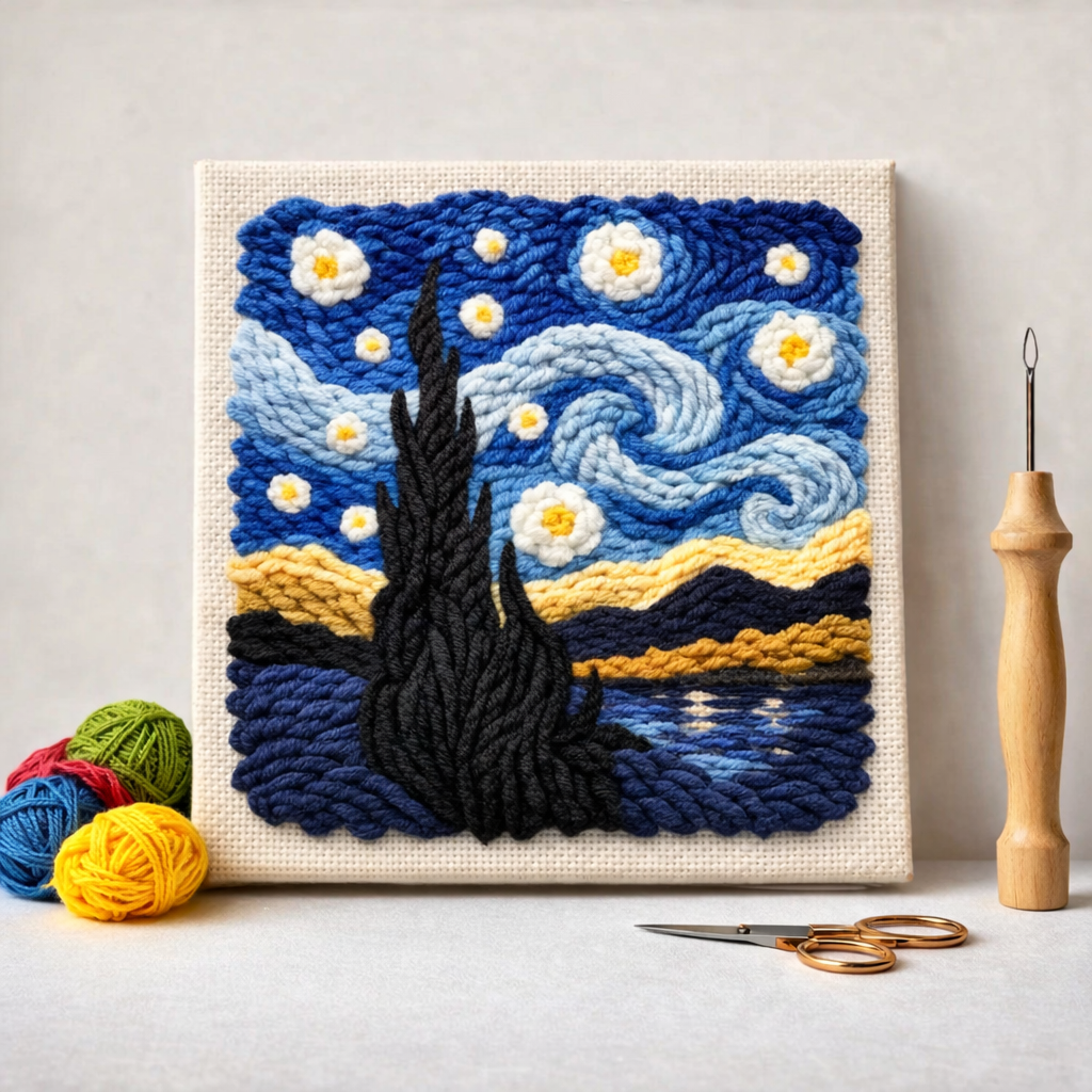 Punch Needle – Starry Night
