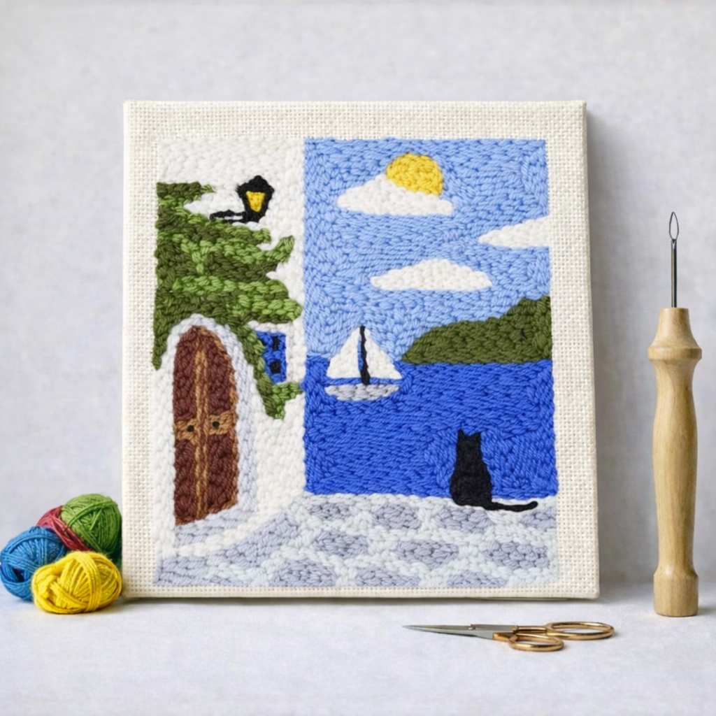 Punch Needle – Window to the Blue Sea