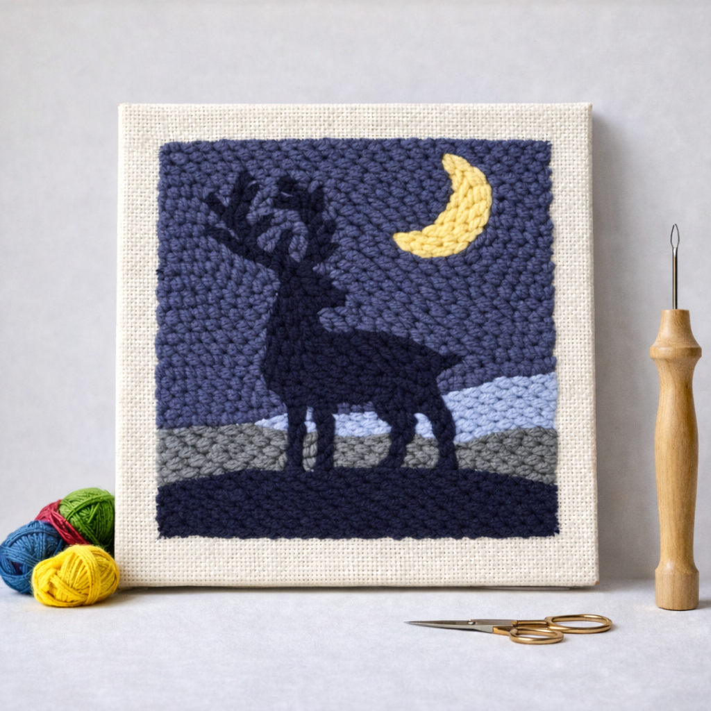 Punch Needle – Deer Silhouette