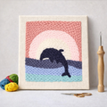 Punch Needle – Dolphin and Rainbow