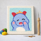 Punch Needle – Blue Bear