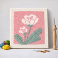 Punch Needle – Pink Flowers
