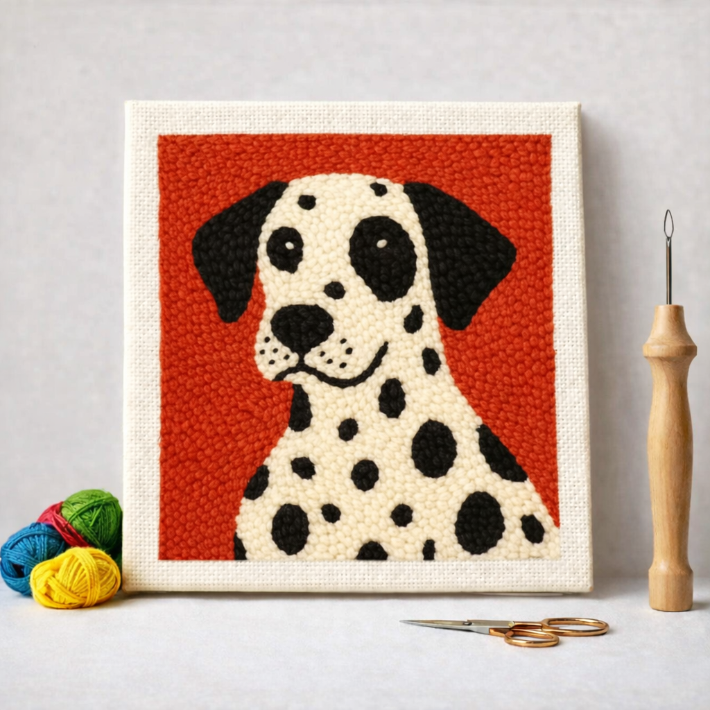 Punch Needle – Dalmatian Dog