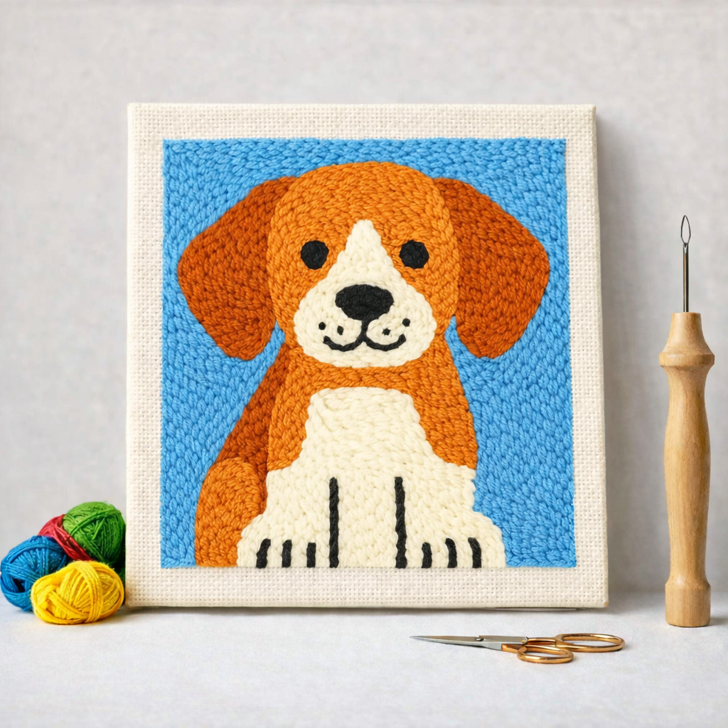 Punch Needle – Cute Puppy