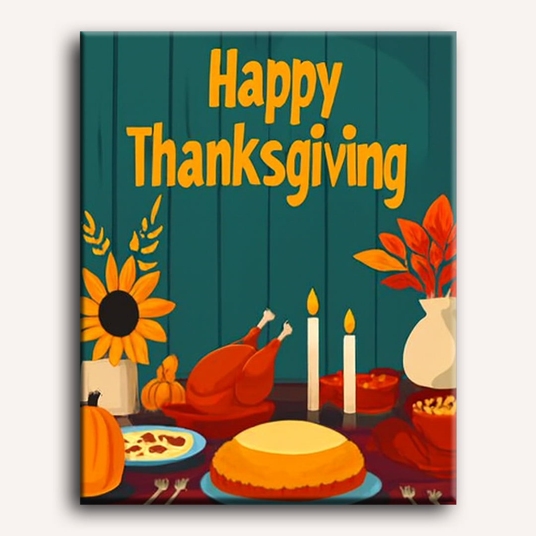 Thanksgiving dinner | Paint by Number