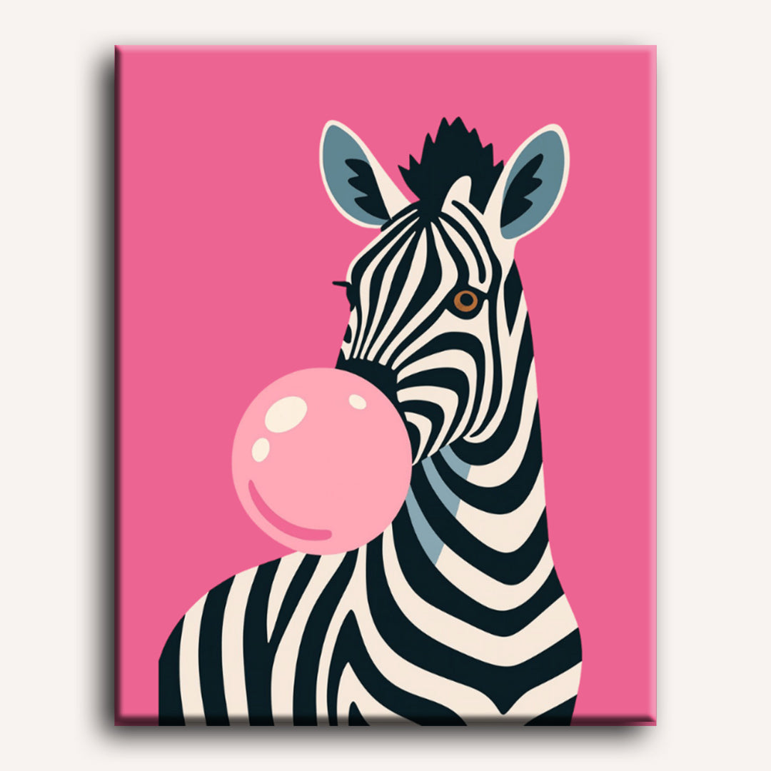 Chewing gum Zebra | Paint by Number