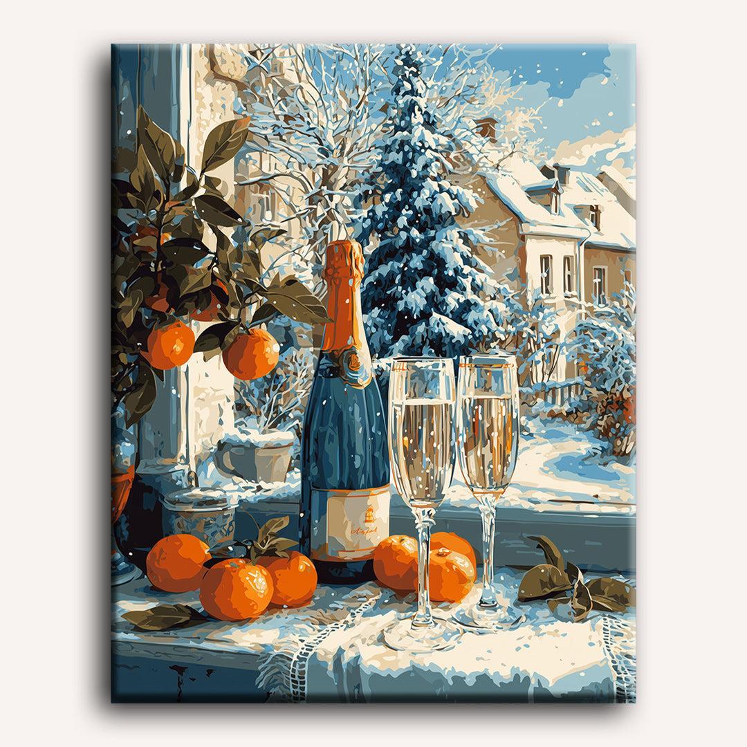 Christmas Champagne | Paint by Number