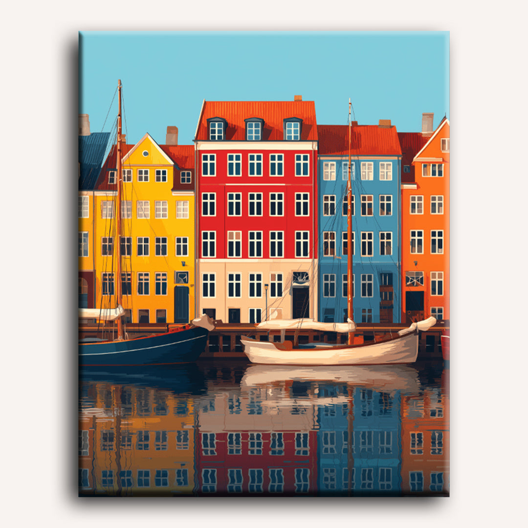 Colorful Copenhagen | Paint by Number