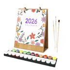 2026 Paint by Numbers desk Calendar | Flowers Edition