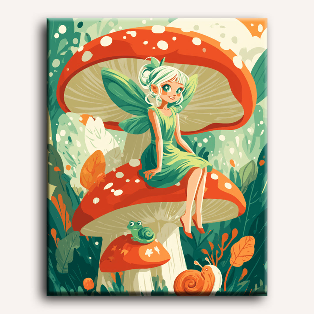 Fairy Toadstool | Paint by Number