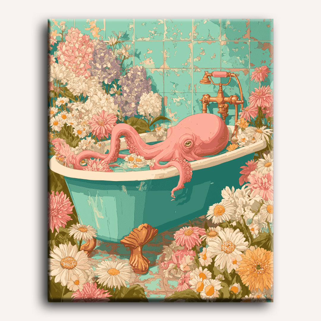 Floral Octopus | Paint by Number