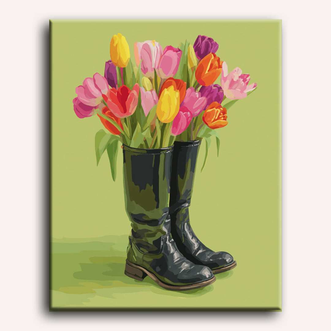 Floral steps | Paint by Number