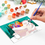 Paint by Numbers Christmas Cards - 6 Pieces