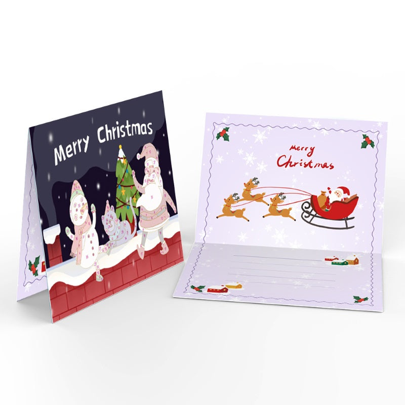 Paint by Numbers Christmas Cards 4 - 6 Pieces