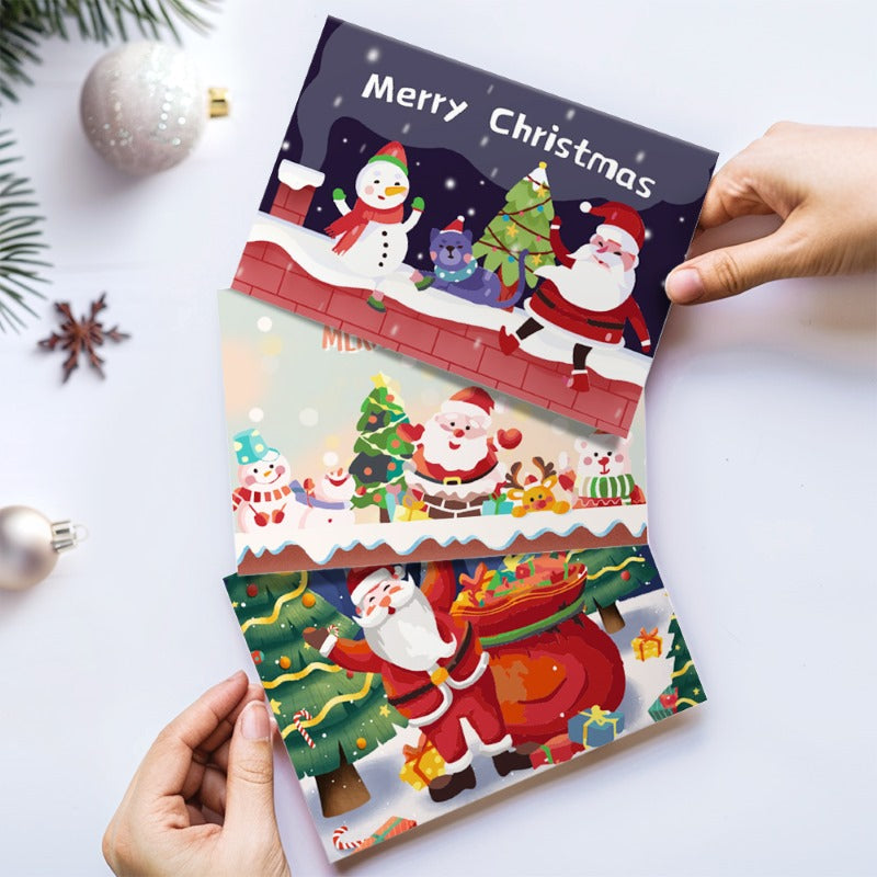 Paint by Numbers Christmas Cards 4 - 6 Pieces