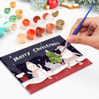 Paint by Numbers Christmas Cards 4 - 6 Pieces