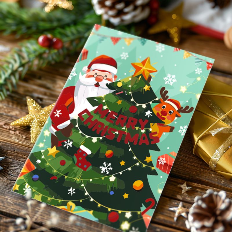 Paint by Numbers Christmas Cards 5 | 6 Pieces
