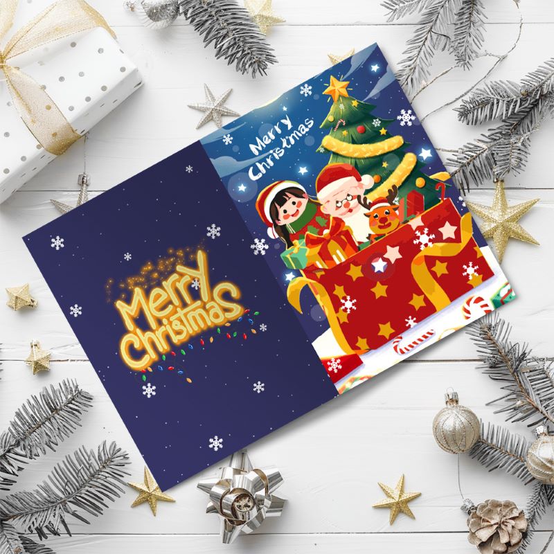 Paint by Number Christmas Cards | 6 Pieces