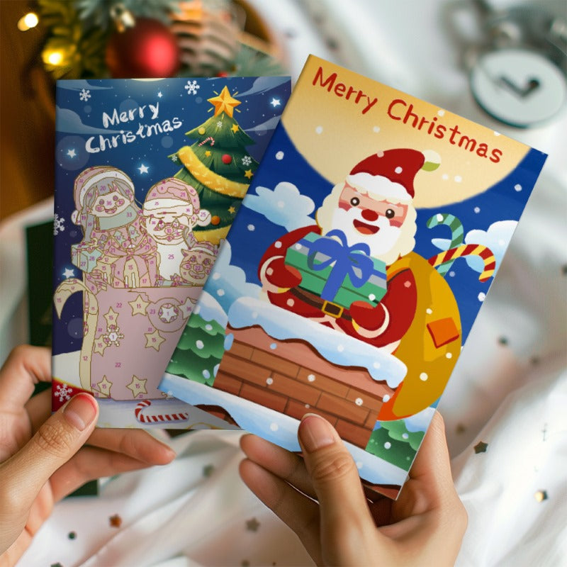 Paint by Numbers Christmas Cards 5 | 6 Pieces