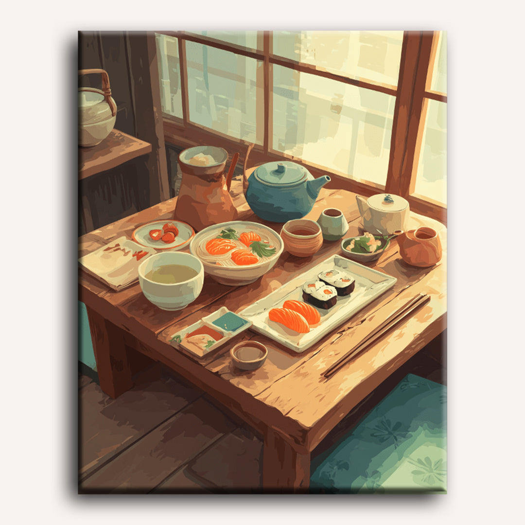 Japanese dinner | Paint by Number