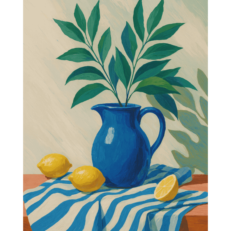 Lemons & Leafs | Paint by Number