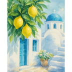 Lemons in Santorini | Paint by Number
