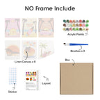 6 Mini Paintings - Summer Set