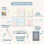 6 Mini Paintings | Cool Animals Set