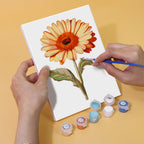 Set of 6 Mini Paintings - Flowers