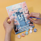 6 Mini Paintings - Colorful Doors Set