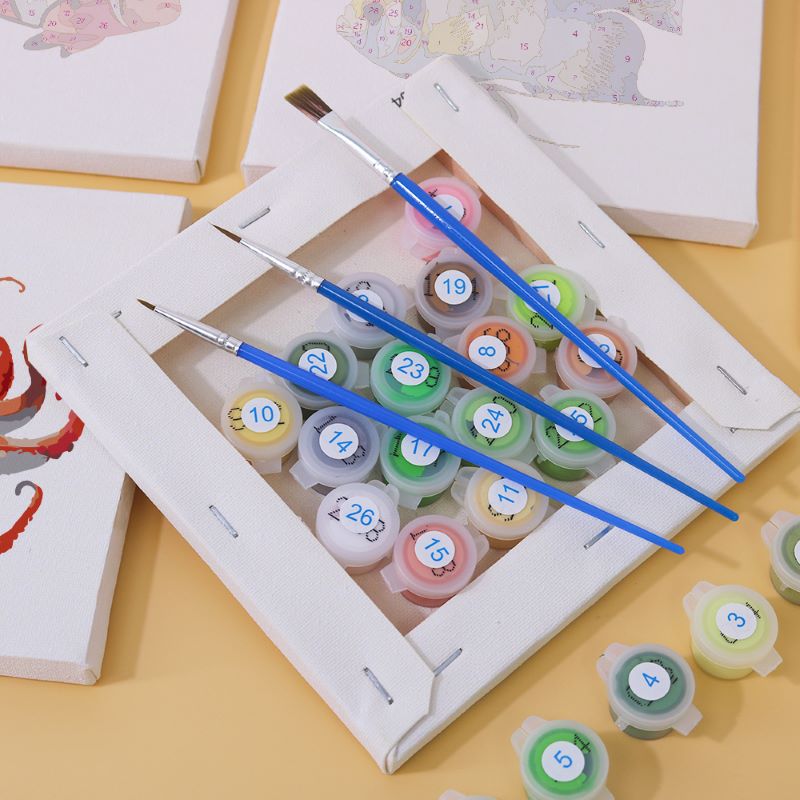 6 Mini Paintings - Fish Set