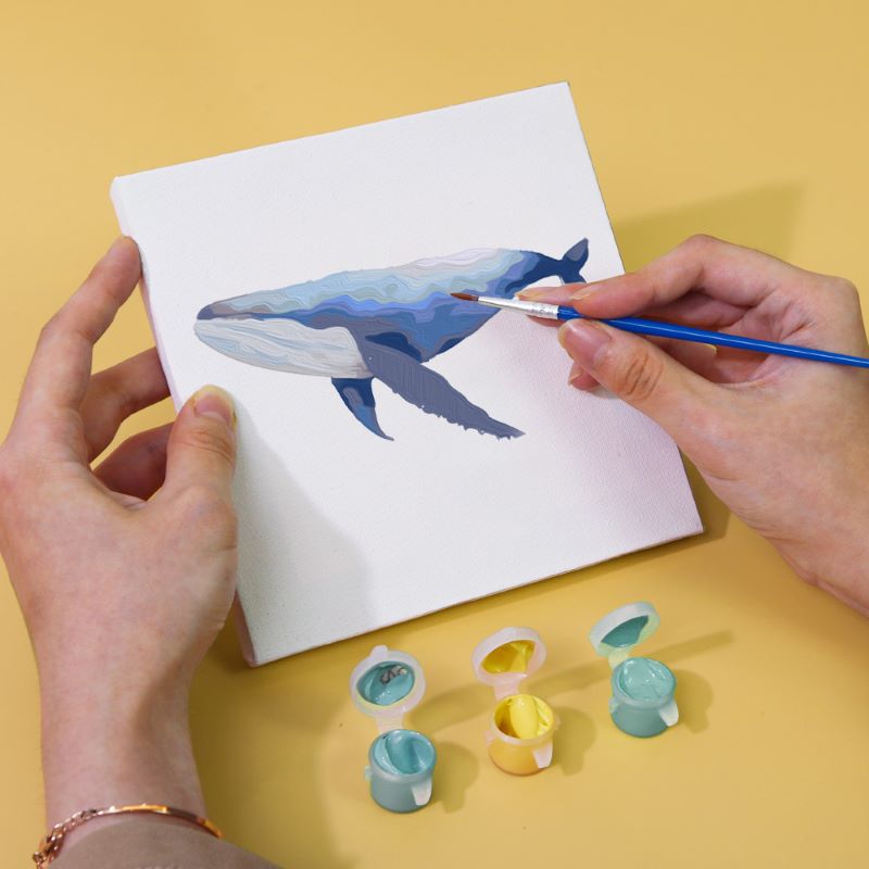 6 Mini Paintings - Fish Set